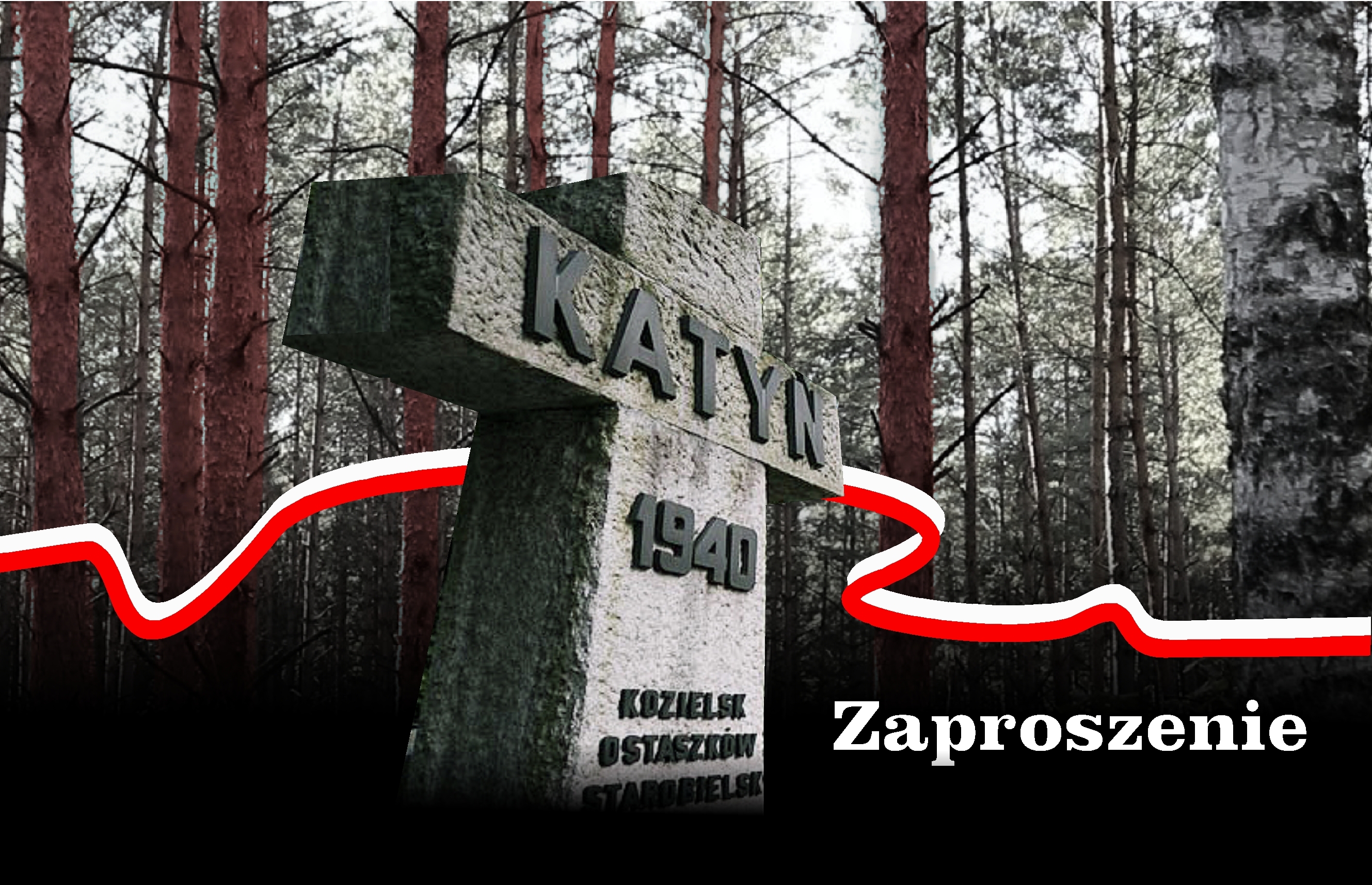 baner, krzyż w lesie katyńskim